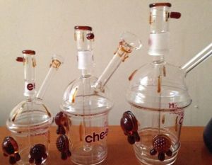 2016 Cheech Glass Cheechaccino Cheech Cup Dabuccino rig Jateado Copo Rig Mini Vidro Hookah Bongs ZZ