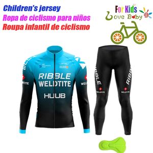 Cycling Jersey Sets High Quality Autumn Children's Cycling Clothing Kids Jerseys Set Biking Long Sleeves Kids MTB Cycling Wear Trousers Jacket 231120