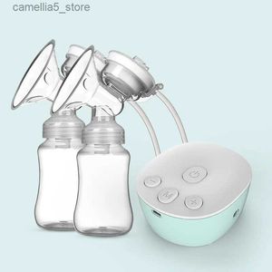 Breastpumps New Portable Electric Breast Pump Silent Hands-Free Newborn Comfort Milk Extractor Automatic Milker BPA Free Breastfeeding Q231120