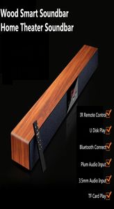 Luxury Home Theatre Soundbar Högtalare Trä Bluetooth Surround Sealed Wood Smart Soundbar Högtalare för Home TV Movie Support Mp3 PL5389949