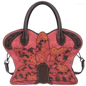 Abendtaschen Luxus große Handtasche Damen Designer Sale Artikel Retro Kuh Leder Tasche handgefertigt geprägt echte Dame Schulter