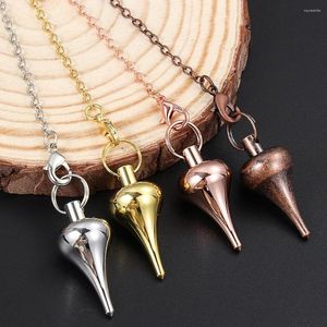 Collane con ciondolo 1PC metallo Reiki pendolo a forma di vite pendule regali di rabdomanzia per gioielli di moda da donna