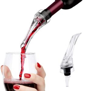 Aeratore per vino Beccuccio Versatore aeratore Qualità professionale 2 in 1 Si collega a qualsiasi bottiglia di vino per un sapore migliore, un bouquet migliorato BJ