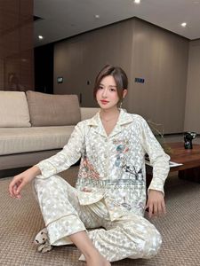 Damska odzież sutowa 2023 Autumn Kanary aksamitne miękkie piżamę