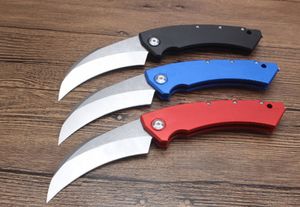 High End 132 MT AUTO Tactical Karambit Claw Knife D2 Steel Satin Blade Blade CNC 6061-T6 Aluminum Handle With Retail Box