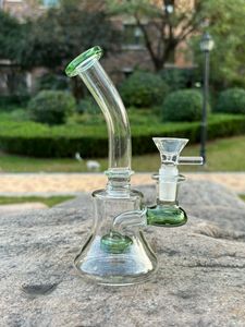 6 polegadas Mini Vidro Bong Hookah Fumar Pequeno Tubo de Água Percolador Shisha Filtro Bubbler W / Ice Catcher Tubos Bongs Hookahs