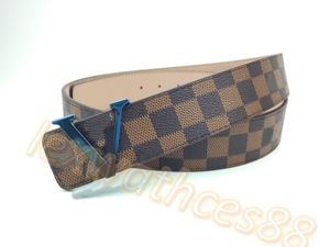 Classic Designer Belt Fashion Buckle Leather Belt Width 3,8 cm Högkvalitativ designer för män och kvinnor med låda