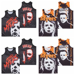 Movie Basketball KILLER SEASON Jersey Film Michael Mike Myers Stitched For Sport Fans College Team Retro Pullover High School Breathable Team Black Shirt Uniform