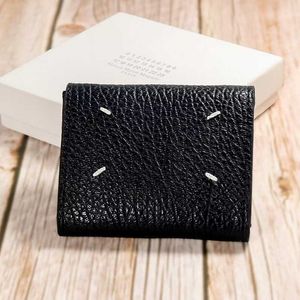 Margiela Style New Envelope Card Bag MM6 Men and Women Solid Color Small Change Pocket Margiela Folding Wallet 231022