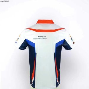 46kpメンズTシャツ23新しいスタイルの新しいモータースポーツモーターラッドモーターサイクルワールドスーパーバイクレーシングチームサマークイックドライブレーニング可能ポロ