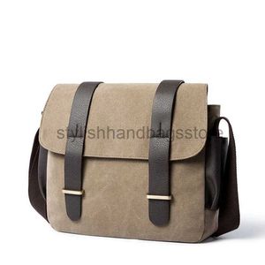 Bortkroppar Canvas Bag Fasion Business Travel Crossbody Messenger Bags Portfölj Män totestylishhandbagsstore