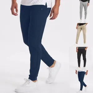 Calças masculinas estiramento terno calça cintura alta aberto bolso traseiro macacão meias verão gelo seda simples suave elástico esportes casuais