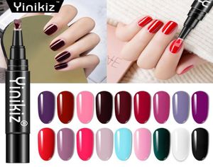 12pcslot One Step Gel Polonês UV LED Soak Off Gel Laca Para Manicure 3 Em 1 Nail Art Verniz Pen2065468