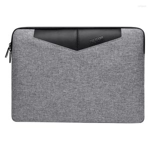 Портфельфазы мягкий внутренний гораздо больше защиты 14 -дюймовый рукав для ноутбука в школьном портфеле домашний офис для MacBook.