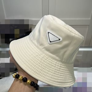 22 Classic top quality hat with box dust bag black brown blue pink white letter canvas featuring men baseball cap fashion women sun bucket hats