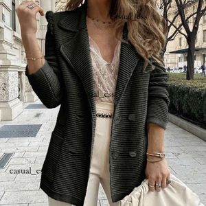 2023 herbst/winter TEMU frauen Neue Strickjacke Zweireiher Strukturierte Jacke Mantel Frauen 624 dfashion98