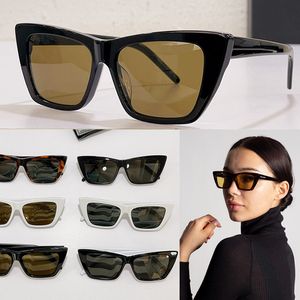 Sunglasses Ladies Designers Cat Eye Fashion Sunglasses Luxury Brand Butterfly Womens Black Beach Vacation Casual Glasses SL273 with Original Box