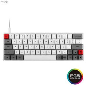 Keyboards EPOMAKER SK64 64 Keys Hot Swappable Mechanical Keyboard RGB Backlit PBT Keycaps Arrow Keys IP6X Win/Mac Gateron Optical