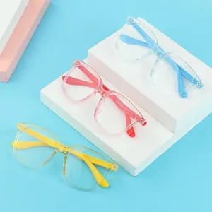 Sunglasses 2024 Anti-blue Light Kids Glasses Square Optical Frame Children Boy Girls Transparent Blocking Anti UV Computer Tablet Eyeglass