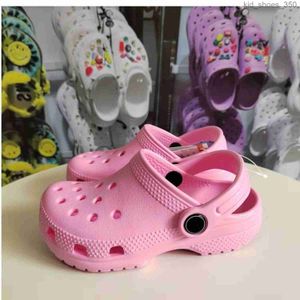 Kinder Designer Kleinkinder Krokodil Sandalen Loch Slipper Clog Jungen Mädchen Strandschuhe Kleinkinder Baby Casual Sommer Jugend Kinder Rutschen