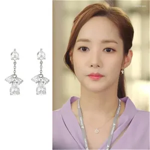 Baumelnde Ohrringe Why Secretary King Smile Park Min Young Korean Drama Ohrpiercing Persönlichkeit für Frauen Mädchen Pendientes