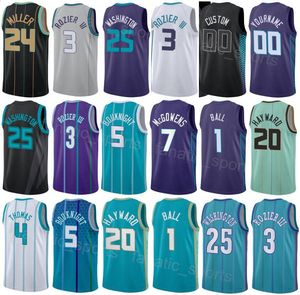 Tryckt basketman kvinnor Bryce McGowens Jersey 7 Frank Ntilikina 44 miles Bridges 0 Nick Smith Jr 8 Nick Richards 4 Lamelo Ball 1 City Shirt for Sport Fans Sale