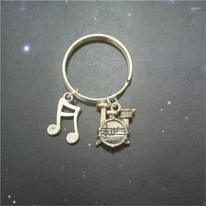 Keychains Creative Novelty Gift Music Notes och Small Drum Keychain Handmade för älskare