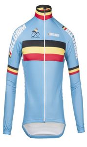 2018 Belgium Pro Team Winter Polar Cycling Windproof Windjacket Thermal MTB Rowerowy płaszcz męski Mens Up Jacket3848706