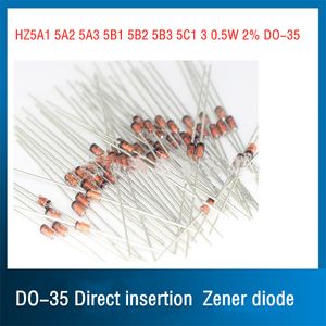 HZ5A1 5A2 5A3 5B1 5B2 5B3 5C1 3 0,5 W 2% DO-35 Diodo Zener de inserção direta LT652