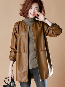 Men's Jackets Black Leather Jackets for Women 2023 Autumn Warm Outerwear Korean Fashion PU Zipper Vintage Streetwear Clothes Coat Women 231120