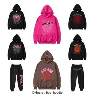 Mens Sp5der Hoodie Designer Hoodies Clothes Jumper Men Spider 555555 Pink Sweatshirt Jacket Long Sleeve S5der World Wide 999 Club NFLW