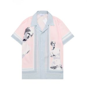 Män Designerskjortor Sommar Short Sleeve Casual Skjortor Mode Lösa pikétröjor Beach Style Andas T-shirts T-shirts Kläder#31