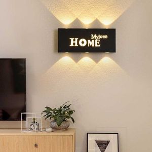 ウォールランプブラックデコレーションリビングルームホワイトAC85-265Vベッドルームの屋内照明のためのSconce LEDライト家の装飾インテリアライト