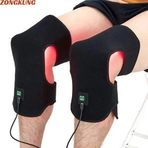 Massageadores de pernas joelho LED terapia de luz vermelha almofada cobertor infravermelho para alívio da dor corpo relaxamento saúde portátil dispositivo de uso doméstico 231118