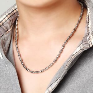 Chains 925 Sterling Silver Necklace Charm Men'S Chain Retro Fashion Jewelry 50 Cm