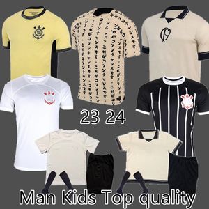 Fani 23 24 Paulinho Football Jersey Corinthian Yuri Alberto Gustavo Giuliano M.Rojas R.augusto Maycon Verissimo piłka nożna 2023 2024 Korynta mężczyzn Koszule Koszule Kobiety Kobiety