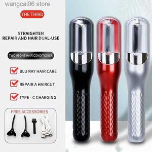 Hair Curlers Straighteners New 3rd generation rechargeable 2-in-1 hair conditioner hair conditioner multifunctional hair shredder hair split trimmer T231120