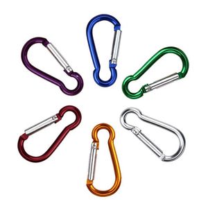 5 PCSCARABINERS 2PCS CARABINERS Алюминиевые сплавы карабинера пружинные зажима