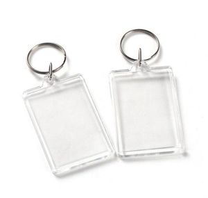 Прозрачный акриловый пластиковые пустые клочья вставьте паспорт PO рамка для ключей картины картины Keyrings Party Gift LX23291757242