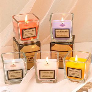 Scented Candle Plant Aromatherapy candle Strawberry lavender persimmon aromatic Home Decorative Candles Z0418