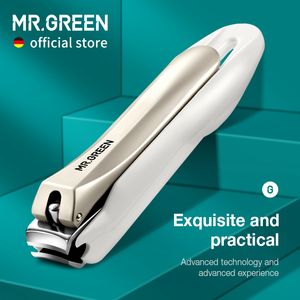 Nail Clippers MR.GREEN Nail Clippers Anti Splash Fingernail Cutter Stainless Steel Manicure Tools Nail Scissors Detachable Design Nail Trimmer 230419