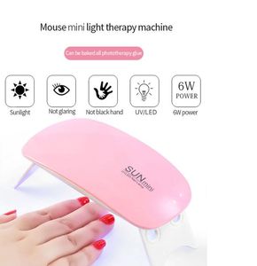 Nail Lamp 6w mini Nails Treatment dryer white pink uv LED lamp Portable usb interface Very convenient for home use1029130