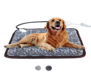 PET ELEKTRISKA Filtbäddar Uppvärmningsplatta för hundkattvalp Poweroff Protection Pet Electric Warm Mat Biteresistant7194958