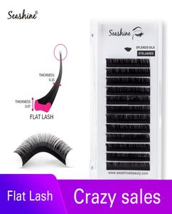 Seashine 1 Tray 12 Lines Individual Lashes Flat Lashes Hand Made Premium Ellipse Factory High Quanlity Eyelashes Extension 9207153