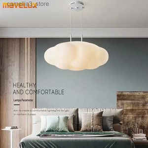 Ceiling Lights Clouds Ceiling Light White LED Chandelier For Dining Room Children's Bedroom Hall Study Lamp Creative Decorative Daily Lightings Q231120