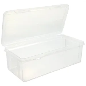 Plates Refrigerator Cake Case Bread Storage Box Clear Plastic Container Fridge Fruit Canister