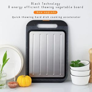 1pc Stainless Steel Defrosting Chopping Board Household Double-sided Chopping Board Kitchen Chopping Board Defrosting-Chopping Board Plastic Chopping-Board