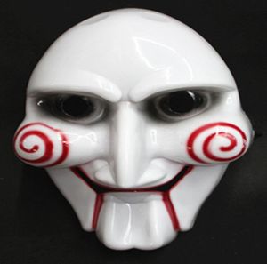 Electric Saw Mask Halloween Cosplay Party Saw Horror Movie Saw Billy Mask Jigsaw Puppet Adam Creepy Scary TY15373196360