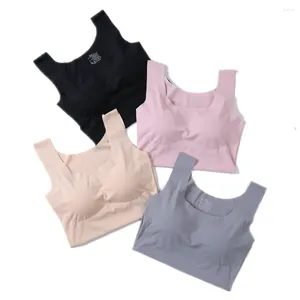 Women's Tanks Padded Bra Tank Top For Women Sleep Vest Solid Color Cami Crop Soft Breathable With Built In Removable Clothing