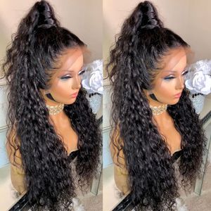 Glueless 360 Lace Frontal Wig Curly Full Lace Front Human Hair Wigs Pre Plucked With Baby Hair For Black Women Remy Water Wave Wig